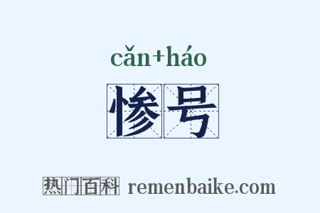 惨号是什么意思的图片